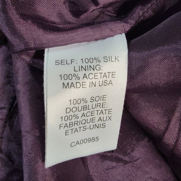Nanette Lepore Purple Silk Multicolor Polka Dot Key Hole Abstract Style Shift - Picture 12 of 12